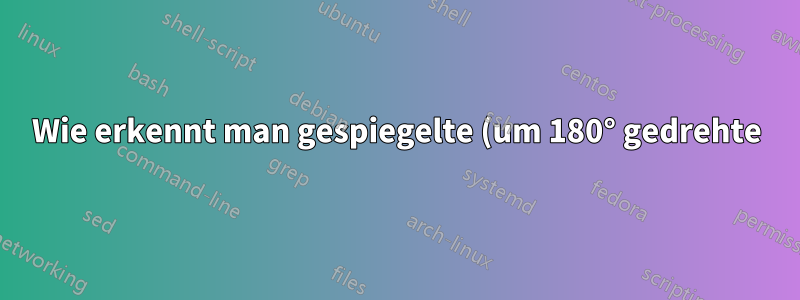 Wie erkennt man gespiegelte (um 180° gedrehte) Seiten in einer PDF-Datei?