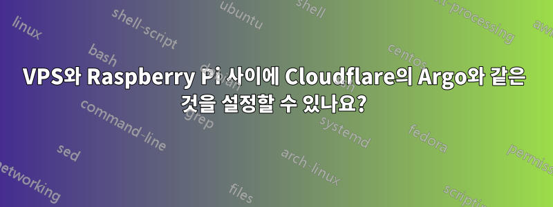 VPS와 Raspberry Pi 사이에 Cloudflare의 Argo와 같은 것을 설정할 수 있나요?