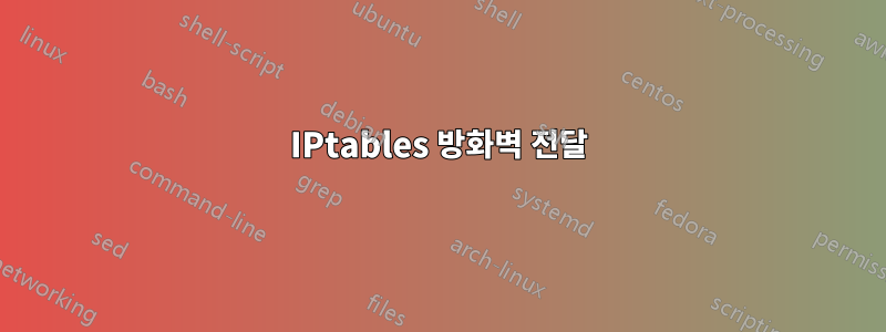 IPtables 방화벽 전달