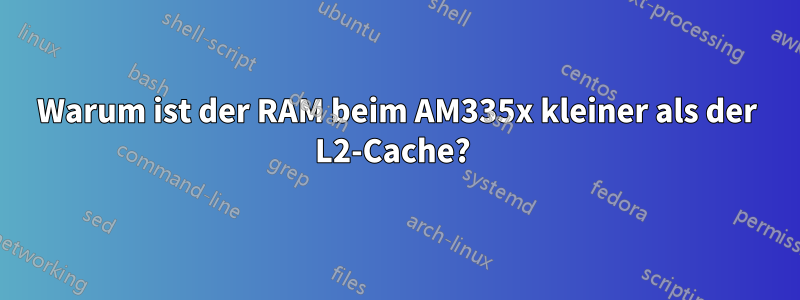 Warum ist der RAM beim AM335x kleiner als der L2-Cache? 