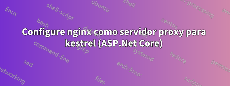 Configure nginx como servidor proxy para kestrel (ASP.Net Core)