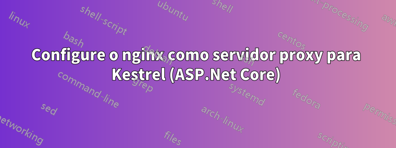 Configure o nginx como servidor proxy para Kestrel (ASP.Net Core)