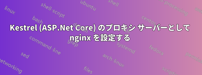 Kestrel (ASP.Net Core) のプロキシ サーバーとして nginx を設定する