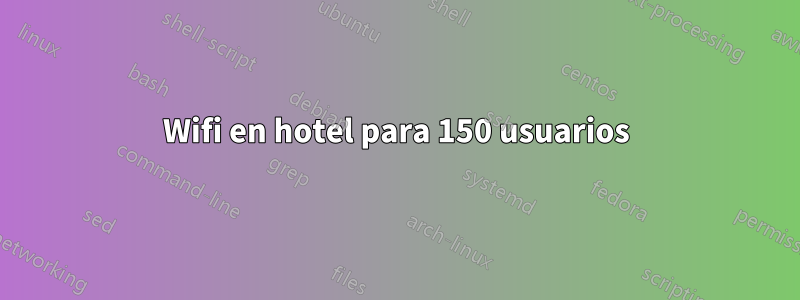 Wifi en hotel para 150 usuarios