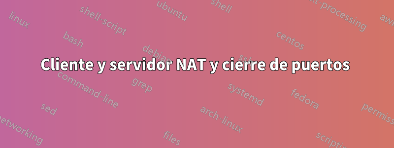 Cliente y servidor NAT y cierre de puertos
