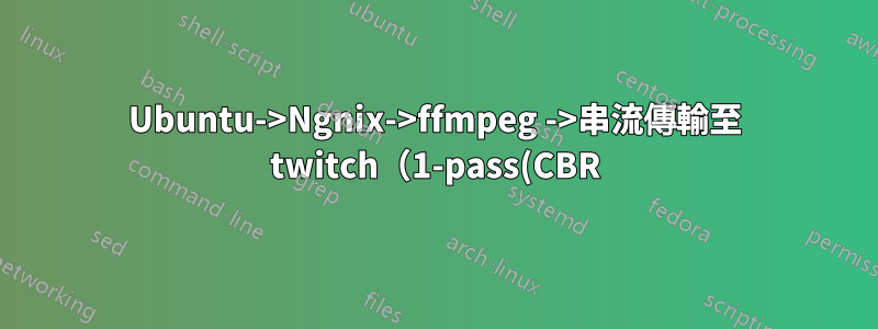 Ubuntu->Ngnix->ffmpeg ->串流傳輸至 twitch(1-pass(CBR)- 好的,2-pass