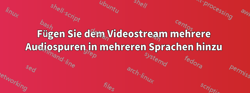 Fügen Sie dem Videostream mehrere Audiospuren in mehreren Sprachen hinzu