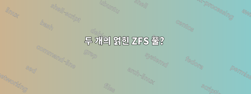 두 개의 얽힌 ZFS 풀?