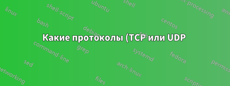 Какие протоколы (TCP или UDP) потребляют больше %CPU?