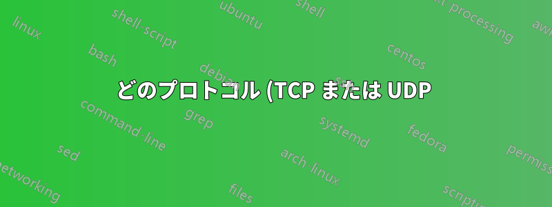 どのプロトコル (TCP または UDP) がより多くの %CPU を消費しますか?