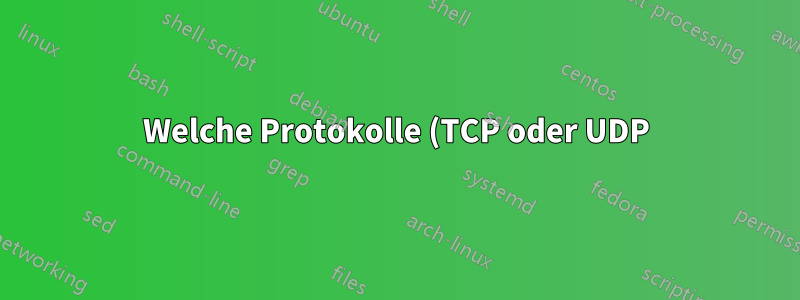 Welche Protokolle (TCP oder UDP) verbrauchen mehr CPU-%?