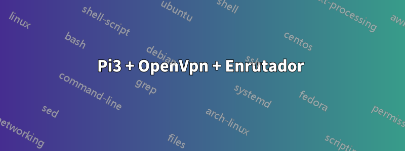 Pi3 + OpenVpn + Enrutador