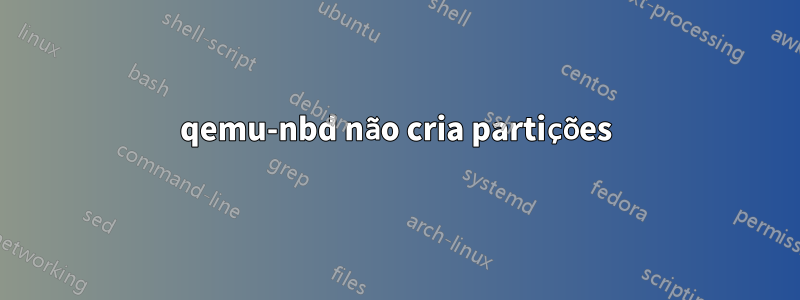 qemu-nbd não cria partições