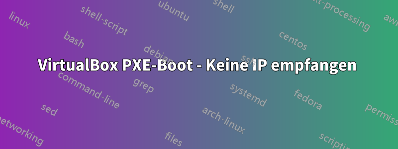 VirtualBox PXE-Boot - Keine IP empfangen