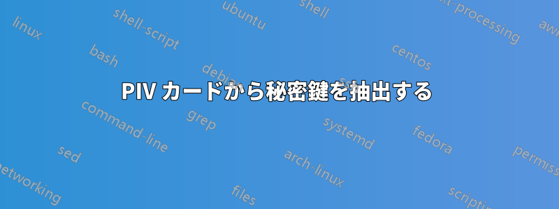 PIV カードから秘密鍵を抽出する