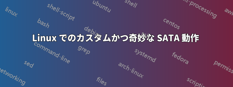 Linux でのカスタムかつ奇妙な SATA 動作