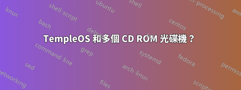 TempleOS 和多個 CD ROM 光碟機？