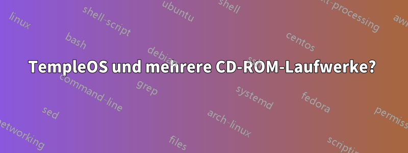 TempleOS und mehrere CD-ROM-Laufwerke?