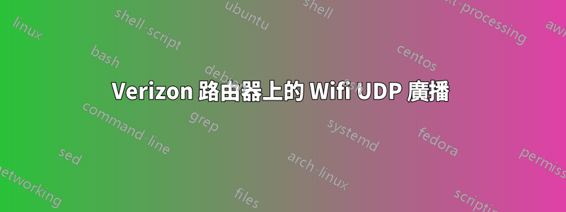 Verizon 路由器上的 Wifi UDP 廣播