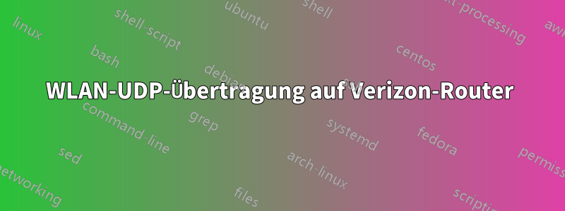 WLAN-UDP-Übertragung auf Verizon-Router