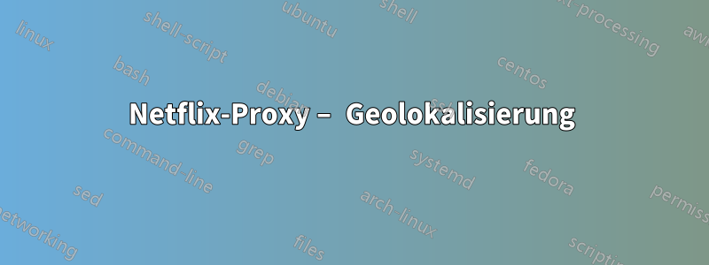 Netflix-Proxy – Geolokalisierung