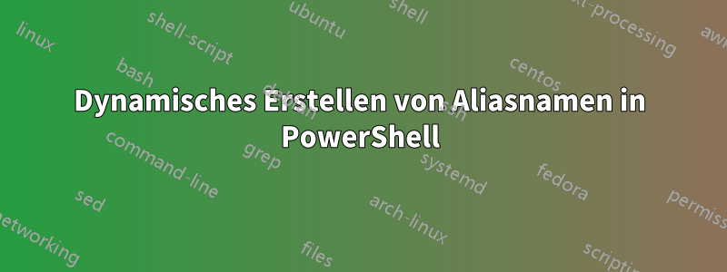 Dynamisches Erstellen von Aliasnamen in PowerShell