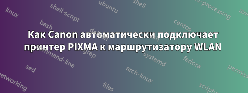 Как Canon автоматически подключает принтер PIXMA к маршрутизатору WLAN