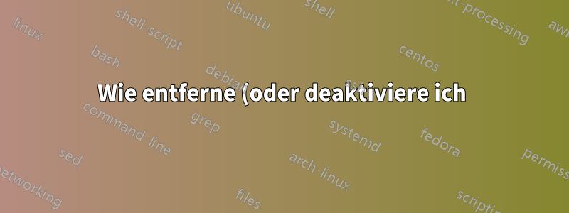 Wie entferne (oder deaktiviere ich) das Popup „Suchen | Kopieren“ in Opera?