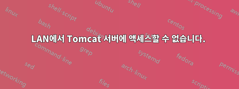 LAN에서 Tomcat 서버에 액세스할 수 없습니다.