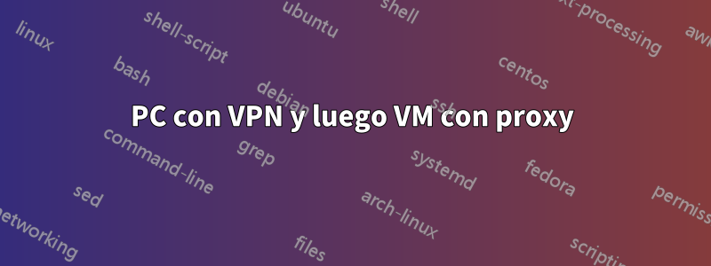 PC con VPN y luego VM con proxy