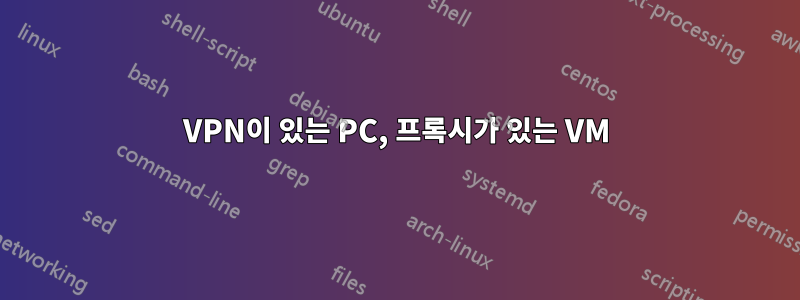 VPN이 있는 PC, 프록시가 있는 VM
