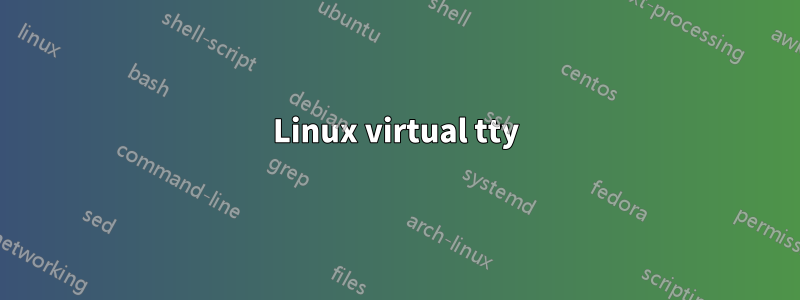 Linux virtual tty