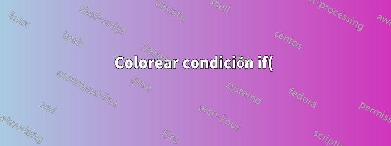 Colorear condición if() en exel