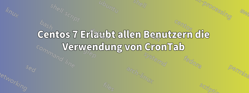 Centos 7 Erlaubt allen Benutzern die Verwendung von CronTab