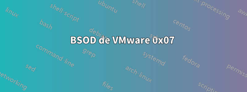 BSOD de VMware 0x07
