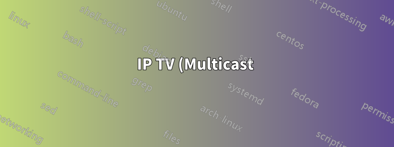 IP TV (Multicast) não funciona em um PC