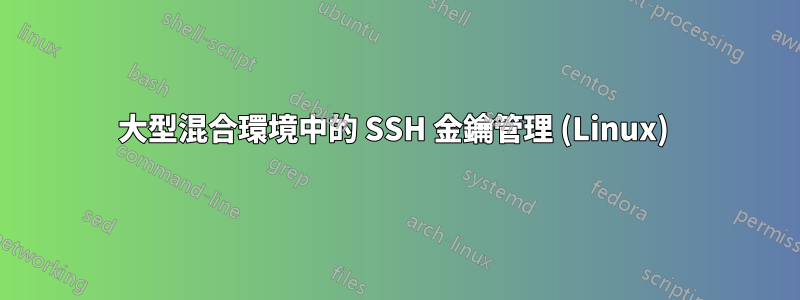 大型混合環境中的 SSH 金鑰管理 (Linux) 