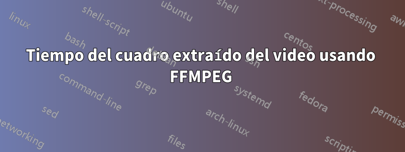 Tiempo del cuadro extraído del video usando FFMPEG