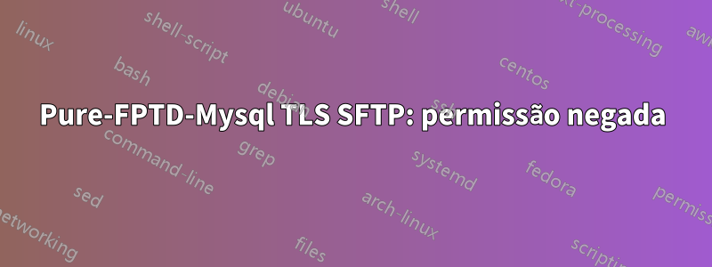 Pure-FPTD-Mysql TLS SFTP: permissão negada