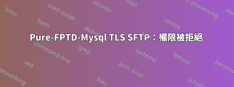 Pure-FPTD-Mysql TLS SFTP：權限被拒絕