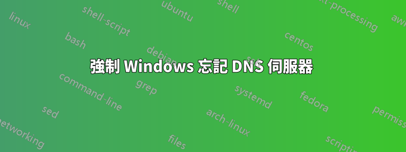 強制 Windows 忘記 DNS 伺服器