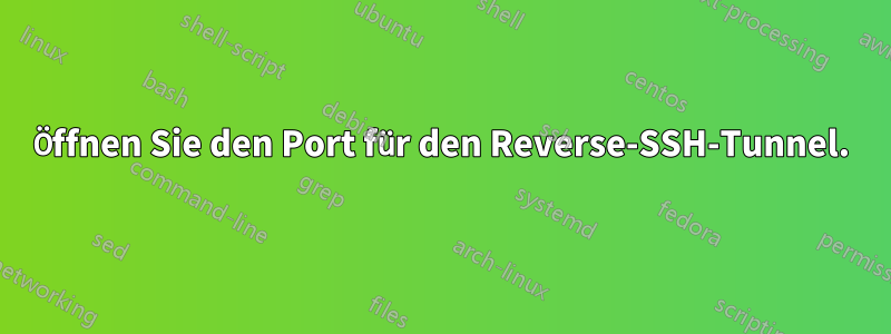 Öffnen Sie den Port für den Reverse-SSH-Tunnel.