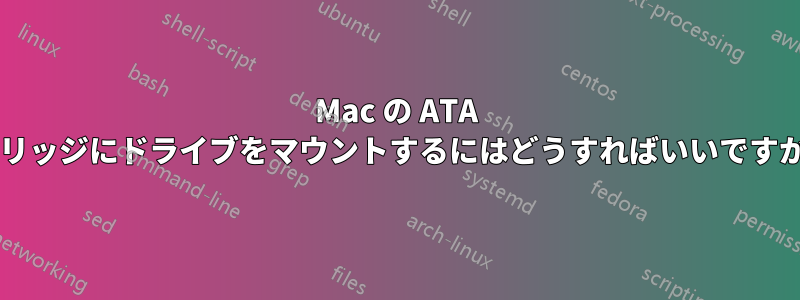 Mac の ATA ブリッジにドライブをマウントするにはどうすればいいですか?