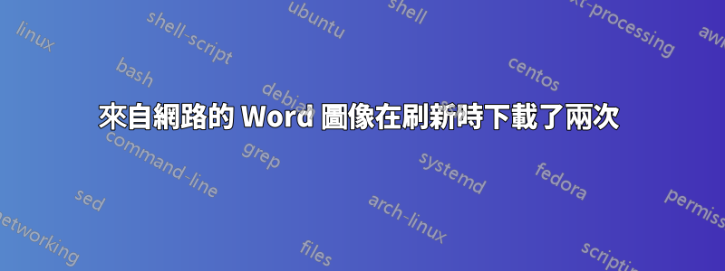 來自網路的 Word 圖像在刷新時下載了兩次