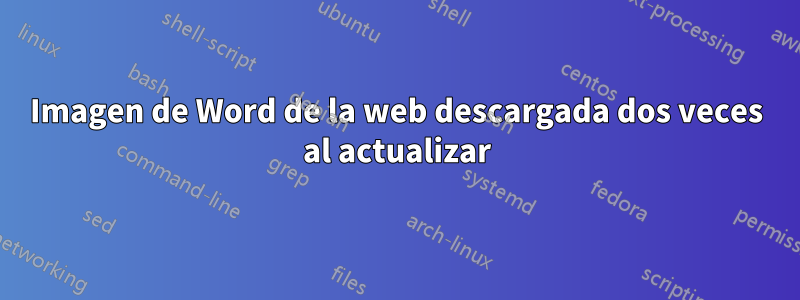 Imagen de Word de la web descargada dos veces al actualizar