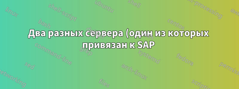 Два разных сервера (один из которых привязан к SAP), с разными идентификаторами входа. Могут ли они все синхронизироваться?