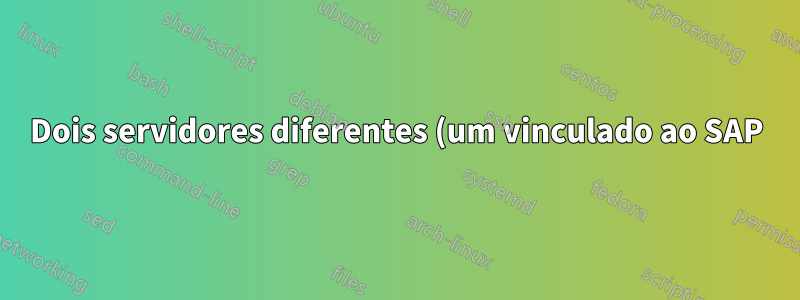 Dois servidores diferentes (um vinculado ao SAP), com IDs de login diferentes. Todos eles podem sincronizar?