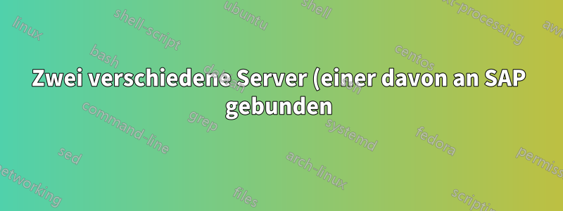 Zwei verschiedene Server (einer davon an SAP gebunden) mit unterschiedlichen Anmelde-IDs. Können sie alle synchronisiert werden?