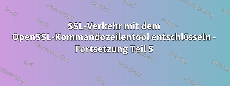 SSL-Verkehr mit dem OpenSSL-Kommandozeilentool entschlüsseln - Fortsetzung Teil 5