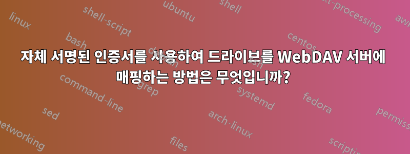 자체 서명된 인증서를 사용하여 드라이브를 WebDAV 서버에 매핑하는 방법은 무엇입니까?